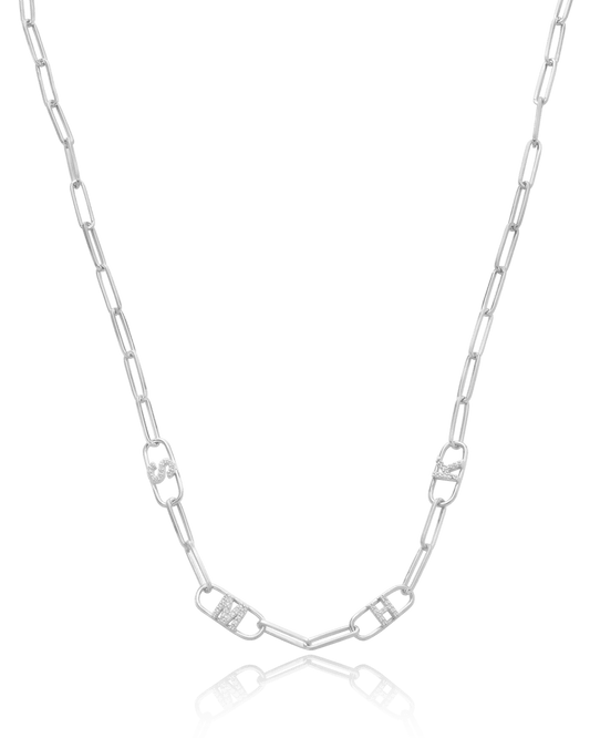 Collier Liens & Initiale(s) - Argent 925 Necklaces magal-dev 1 Initiale 40cm 
