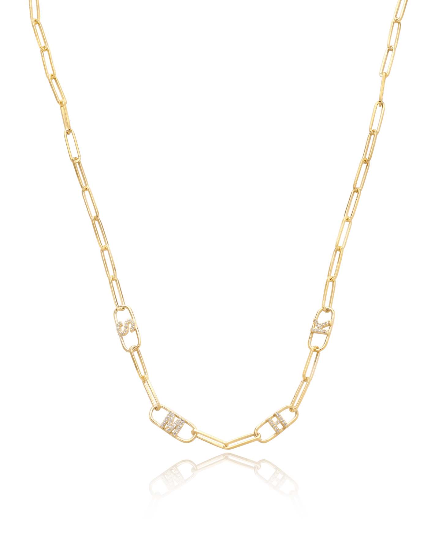 Collier Liens & Initiale(s) - Or Rose Plaqué 18 carats Necklaces magal-dev 