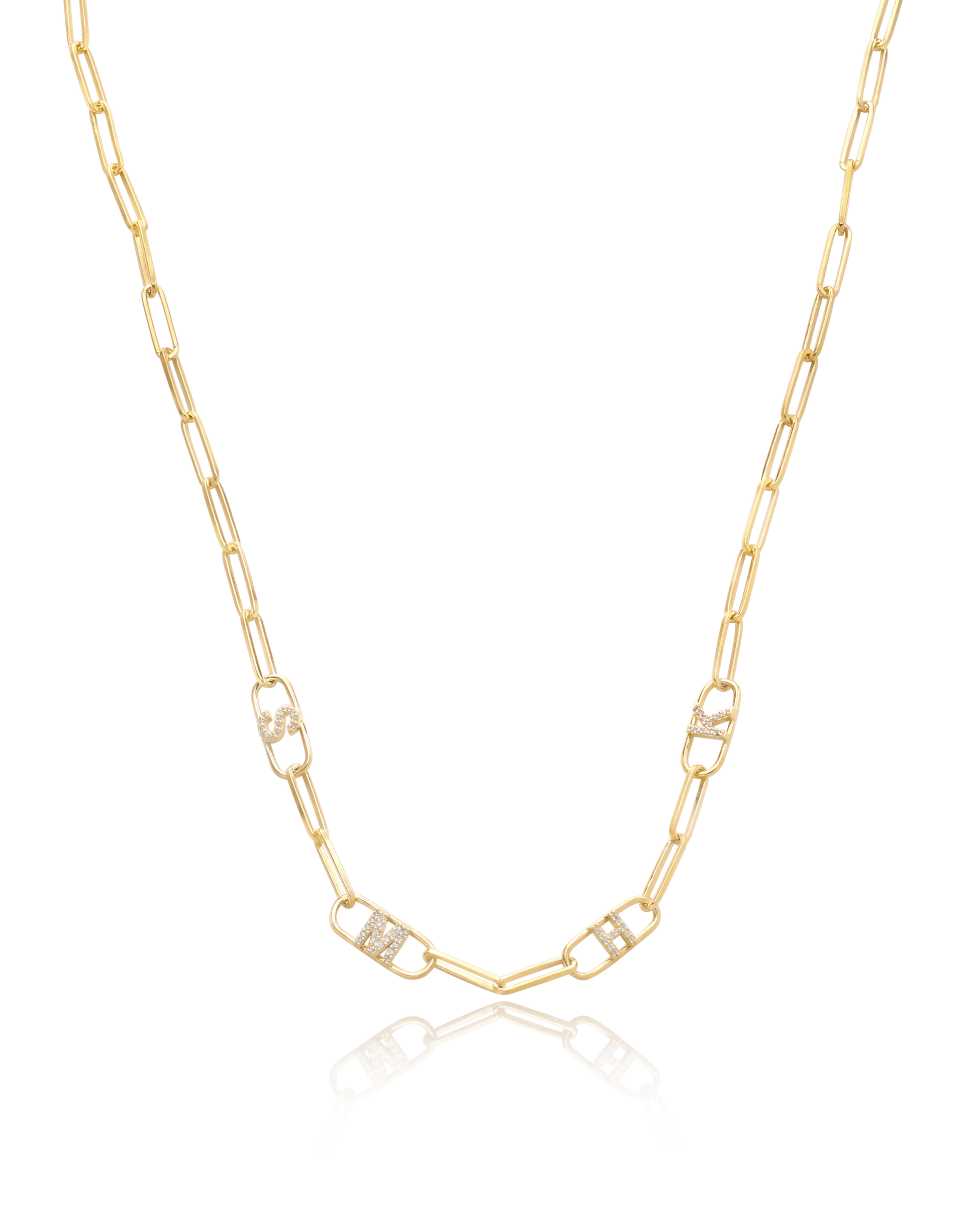 Collier Liens & Initiale(s) - Or Rose Plaqué 18 carats Necklaces magal-dev 