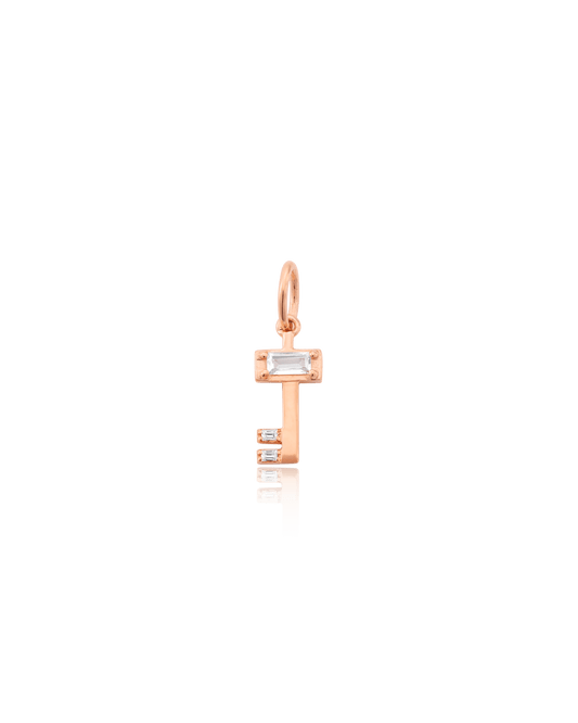 Key Charm - 18K Rose Vermeil Charm magal-dev No 