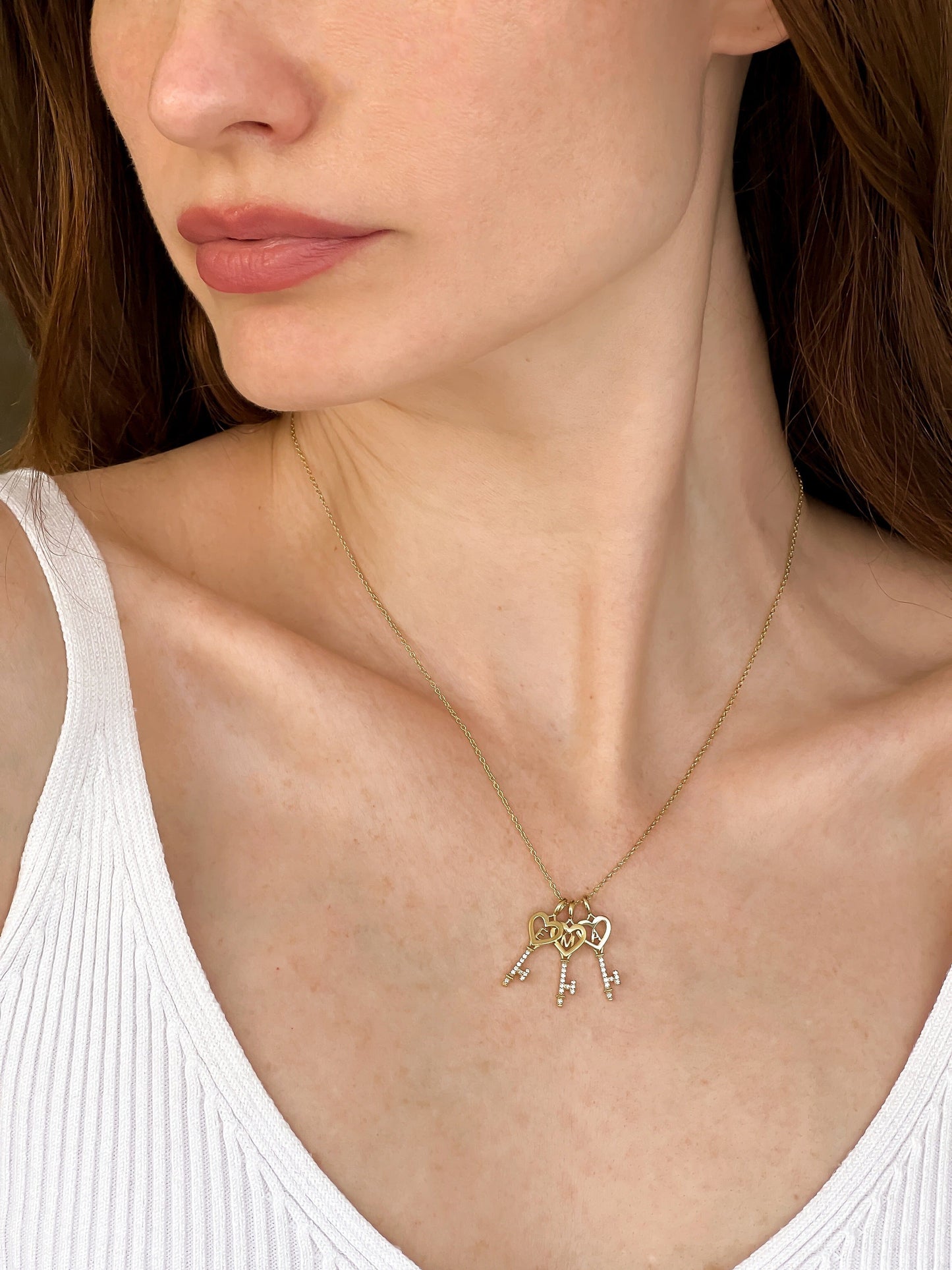 Key To My Heart - 18K Rose Vermeil Necklaces magal-dev 