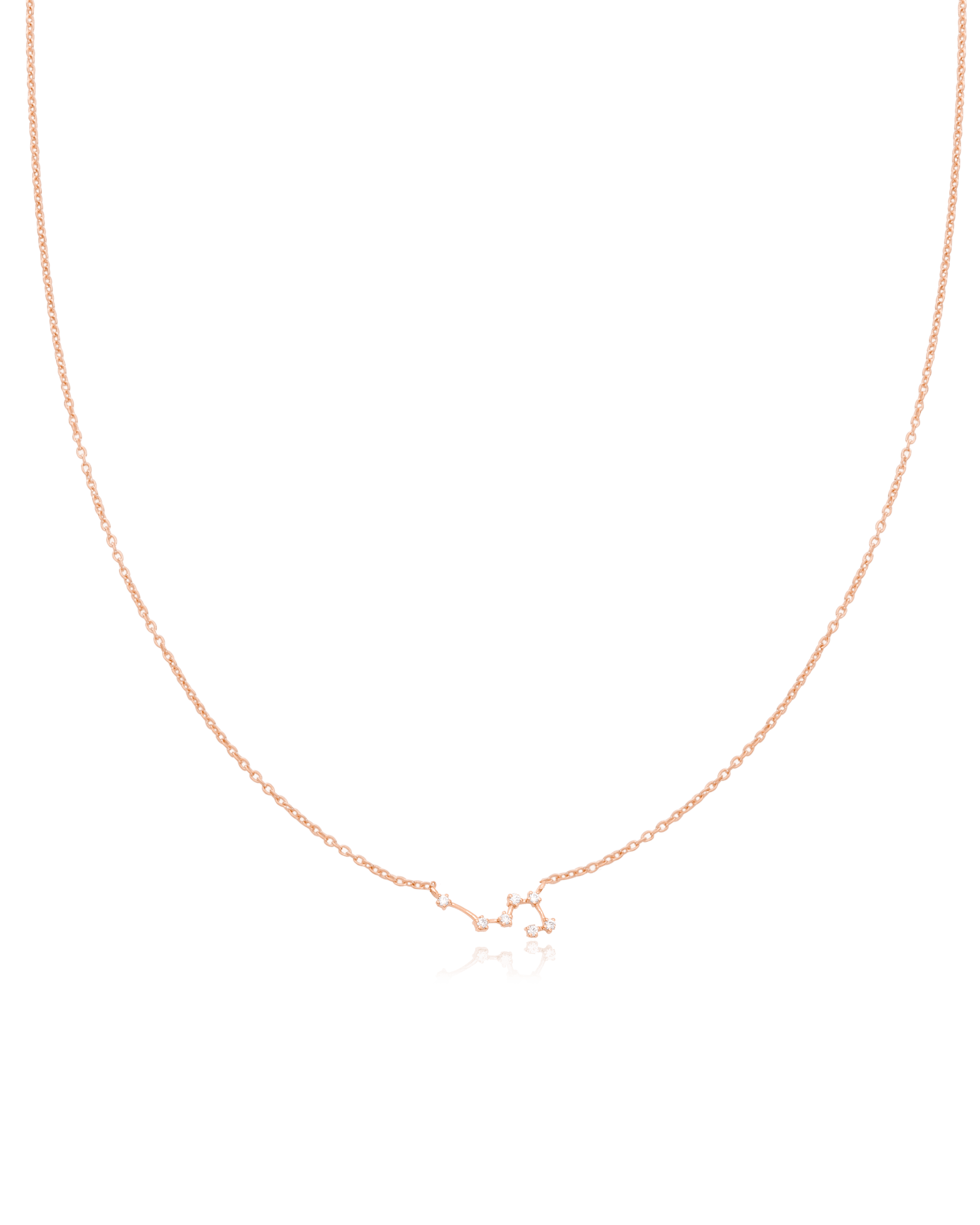 Leo Constellation Necklace - 18K Rose Vermeil Necklaces magal-dev 16" 
