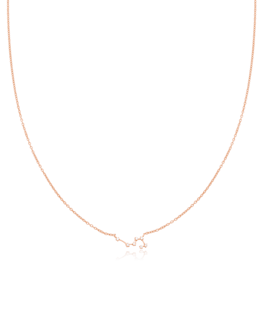 Leo Constellation Necklace - 18K Rose Vermeil Necklaces magal-dev 16" 