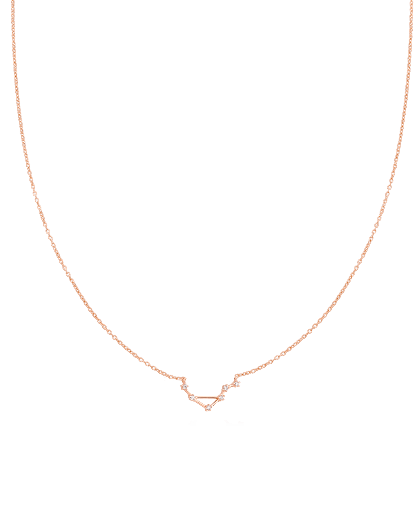Libra Constellation Necklace - 18K Rose Vermeil Necklaces magal-dev 16" 