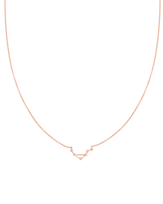 Libra Constellation Necklace - 18K Rose Vermeil Necklaces magal-dev 16" 