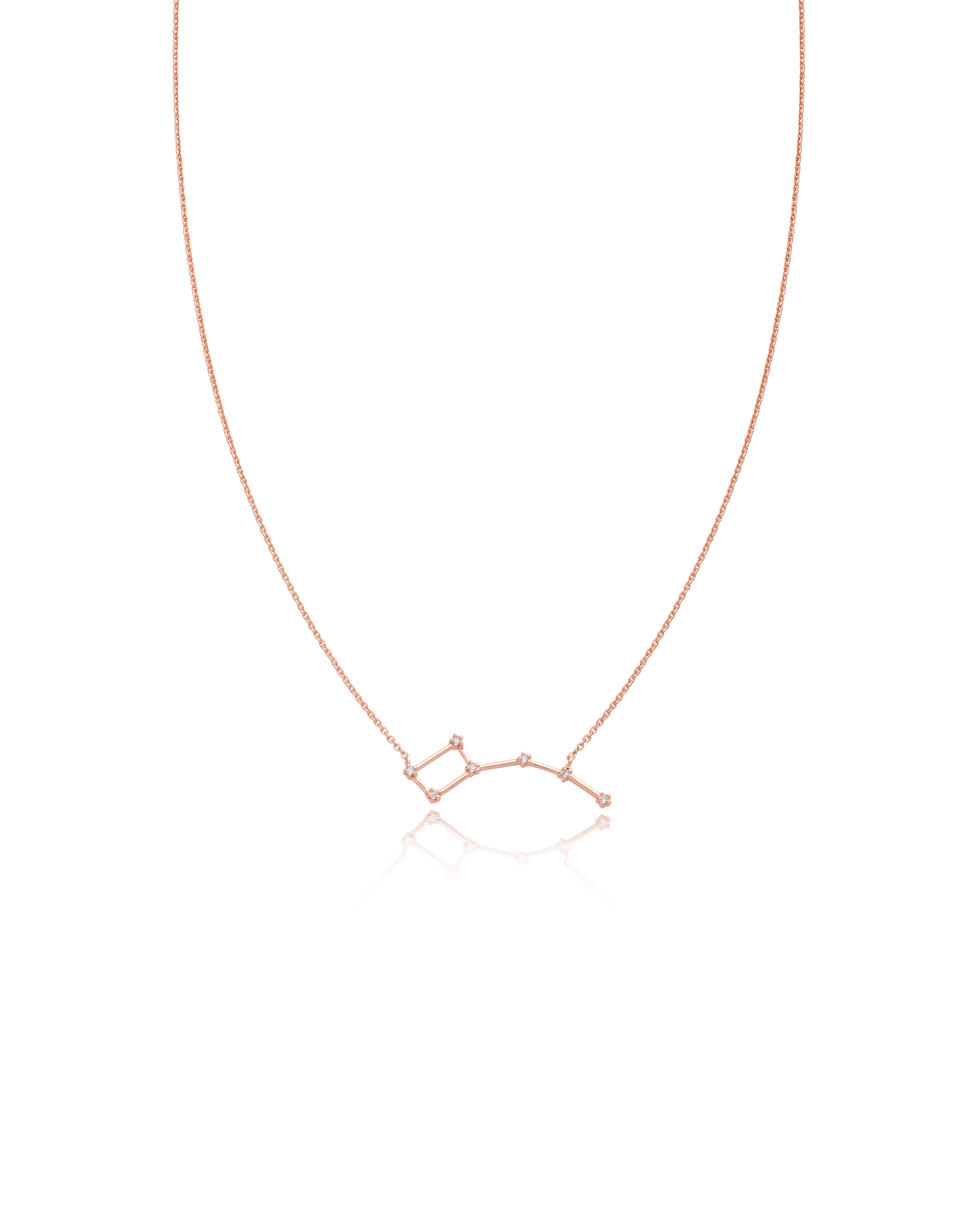 Ursa Major Constellation Necklace - 18K Rose Vermeil Necklaces magal-dev The Little Dipper 16" 
