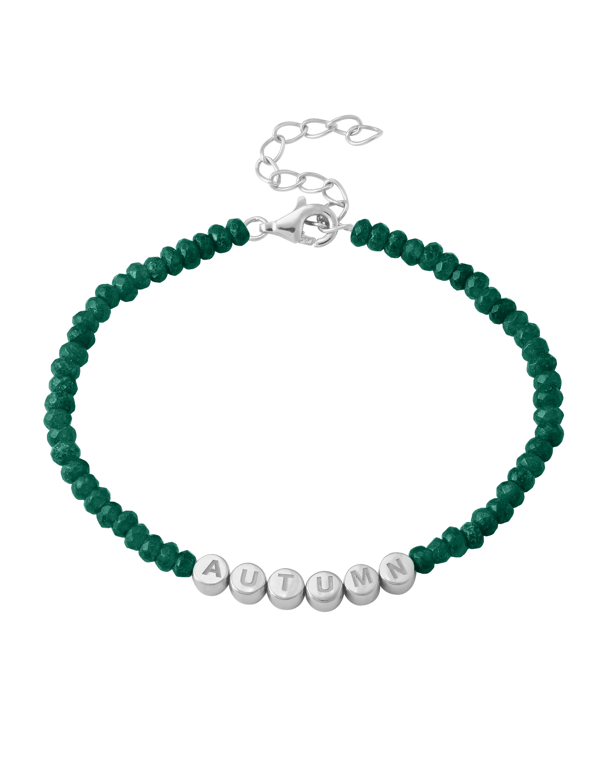 Bracelet Métro - Argent 925 Bracelets magal-dev Aventurine 1 