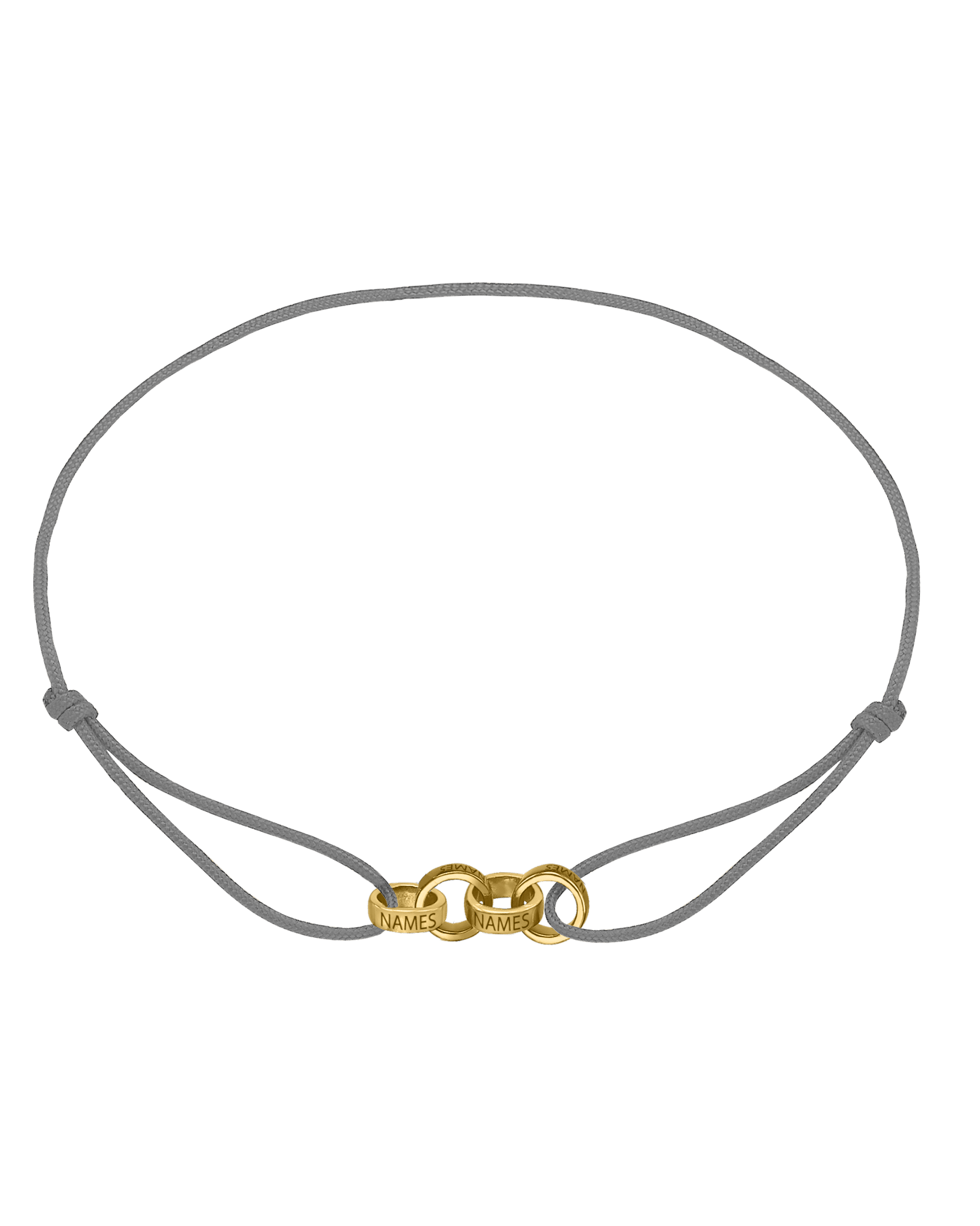 Men's Forever Engravable Link(s) Bracelet - 18K Gold Vermeil Bracelets magal-dev Grey 4 Links 