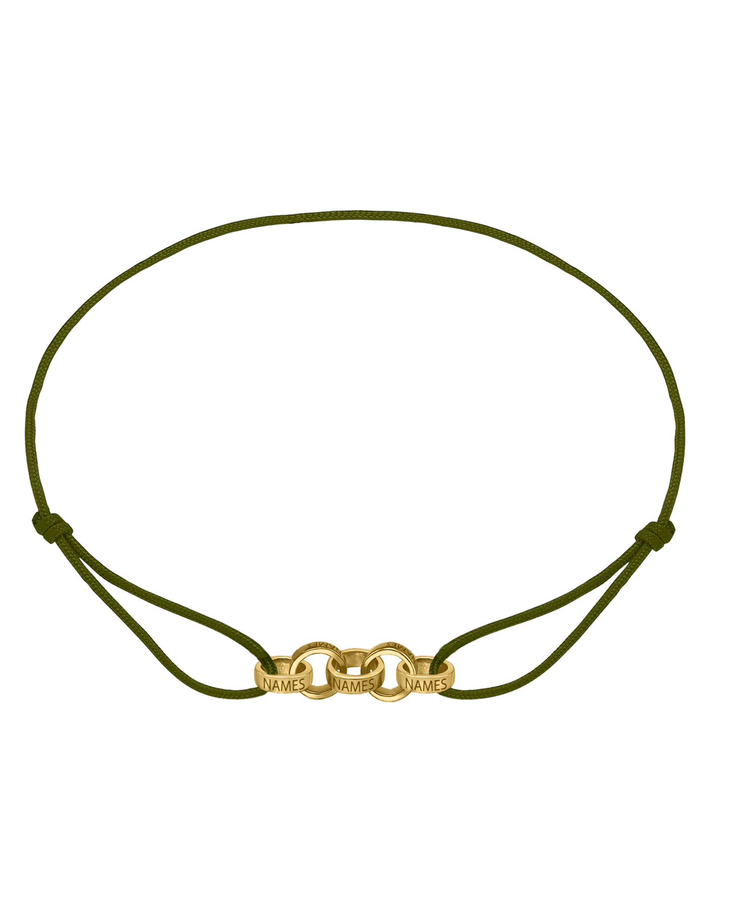 Men's Forever Engravable Link(s) Bracelet - 18K Gold Vermeil Bracelets magal-dev Khaki 5 Links 