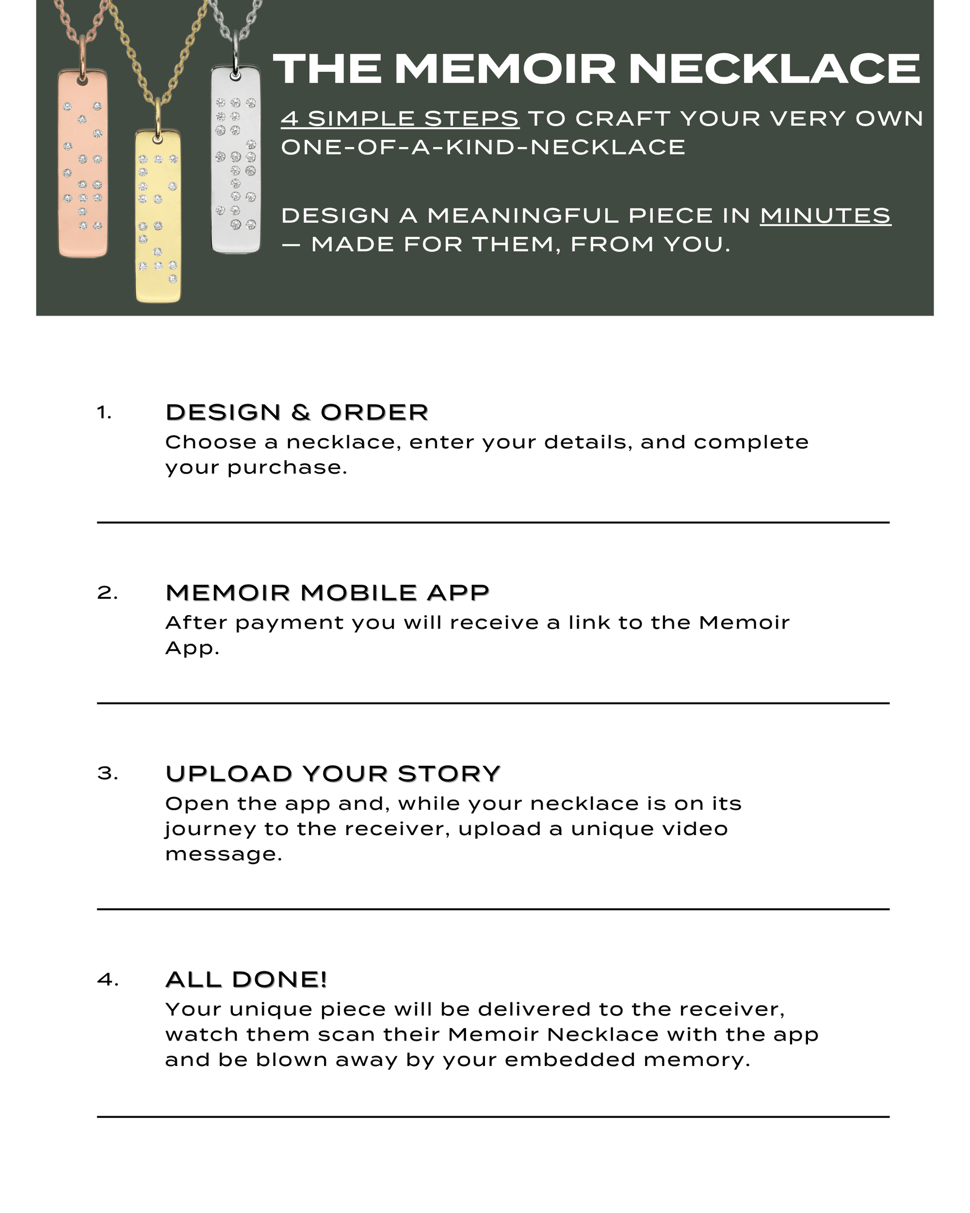The Memoir Necklace - 18K Rose Vermeil Necklaces magal-dev 