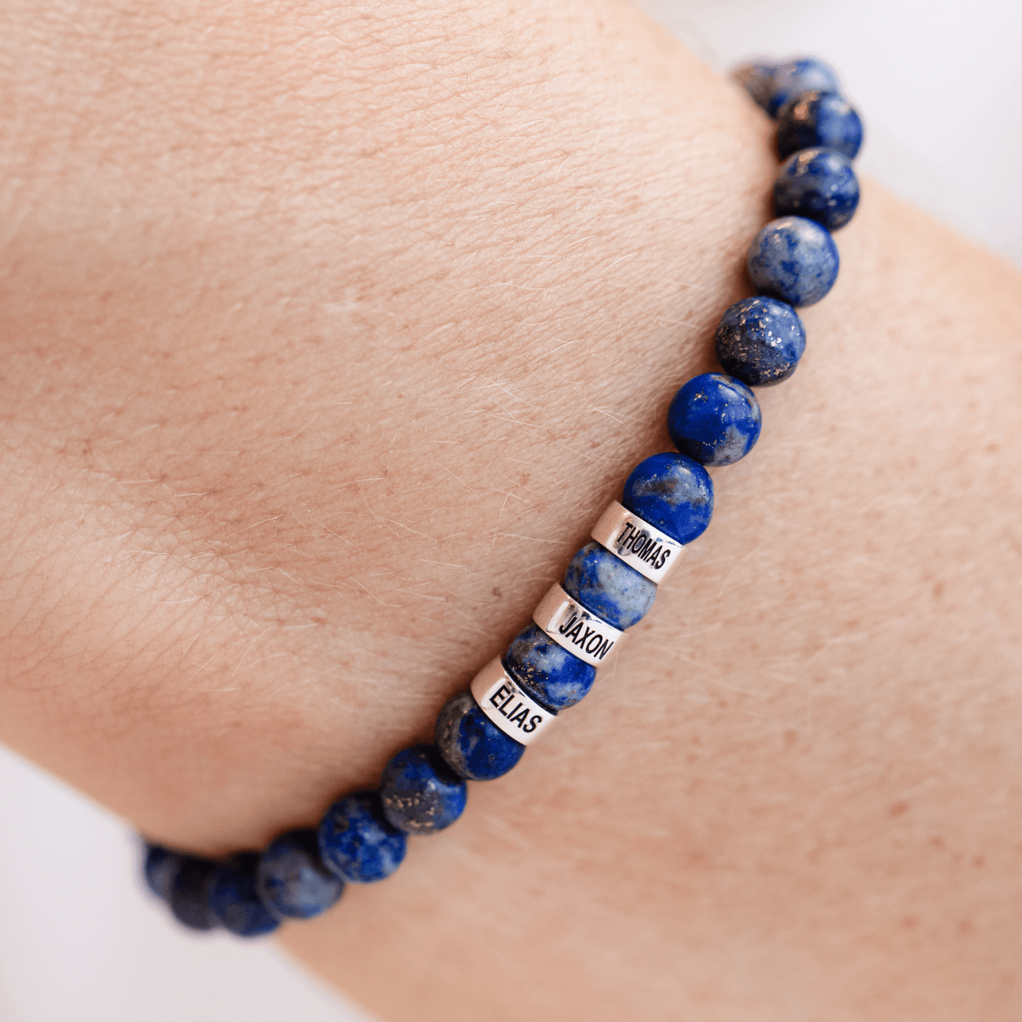 Bracelet de Perles de Lapis-Lazuli Bleu - Argent 925 Bracelets magal-dev 