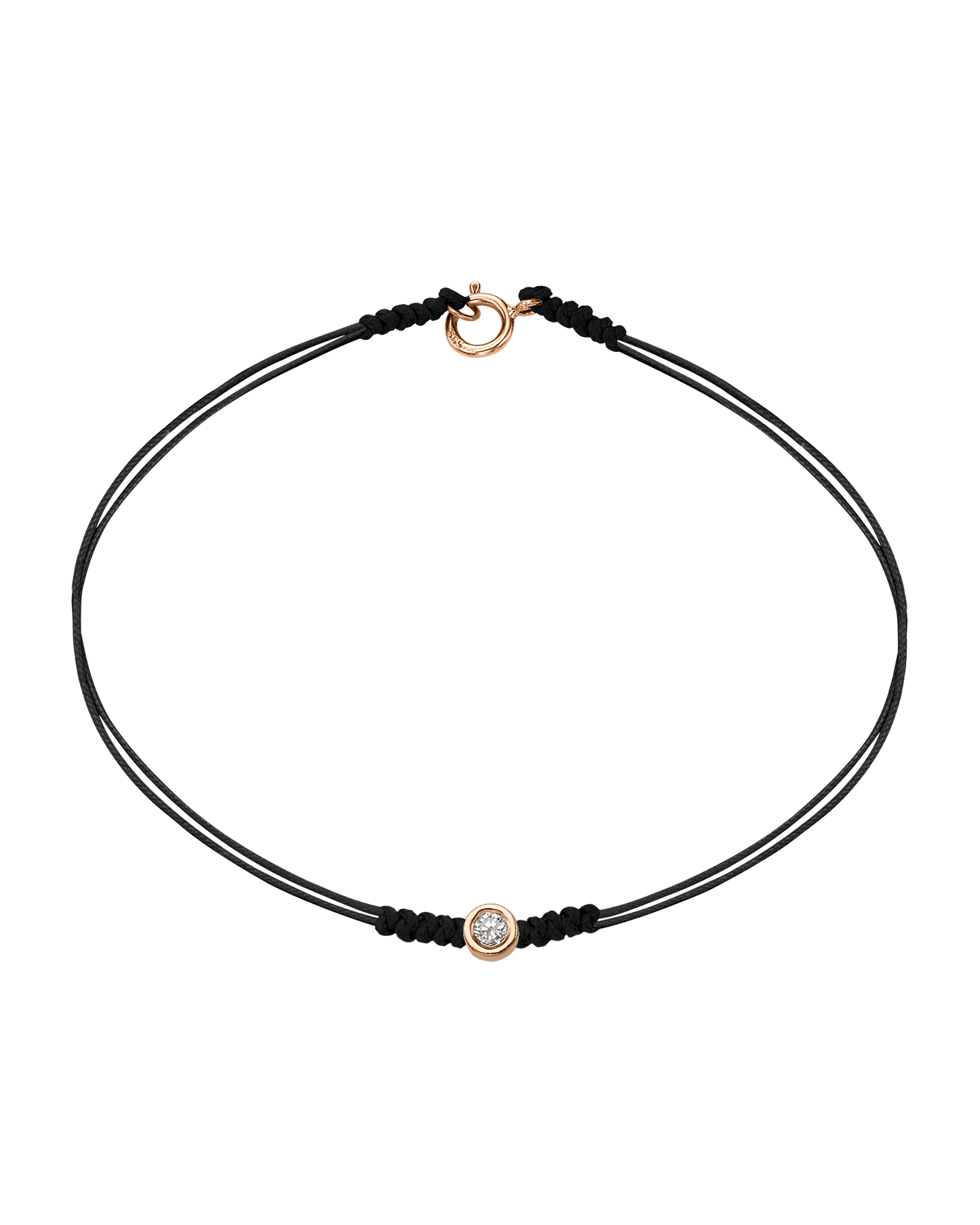 Le String of Love avec Fermoir - Or Rose 14 carats Bracelets 14K Solid Gold 