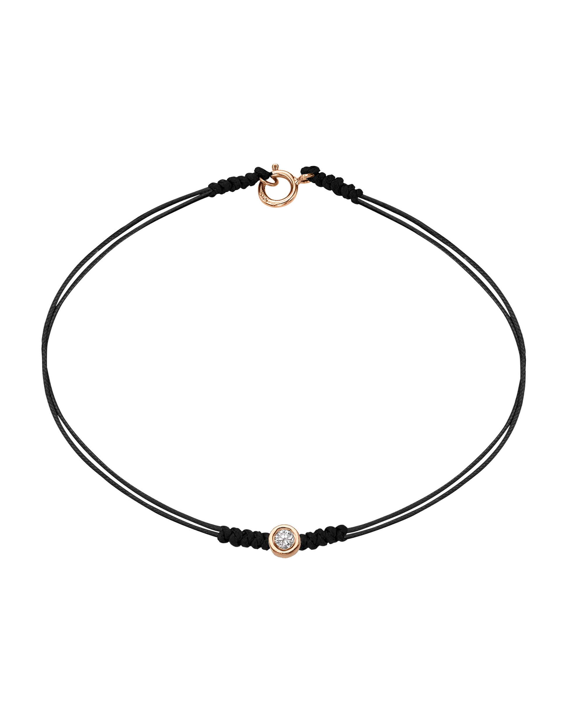 Le String of Love avec Fermoir - Or Rose 14 carats Bracelets 14K Solid Gold 