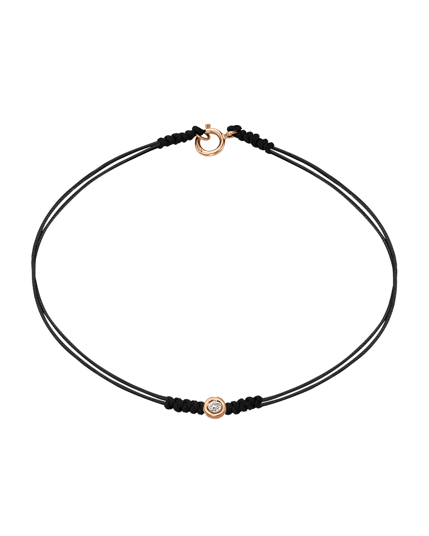 Le String of Love avec Fermoir - Or Rose 14 carats Bracelets 14K Solid Gold 