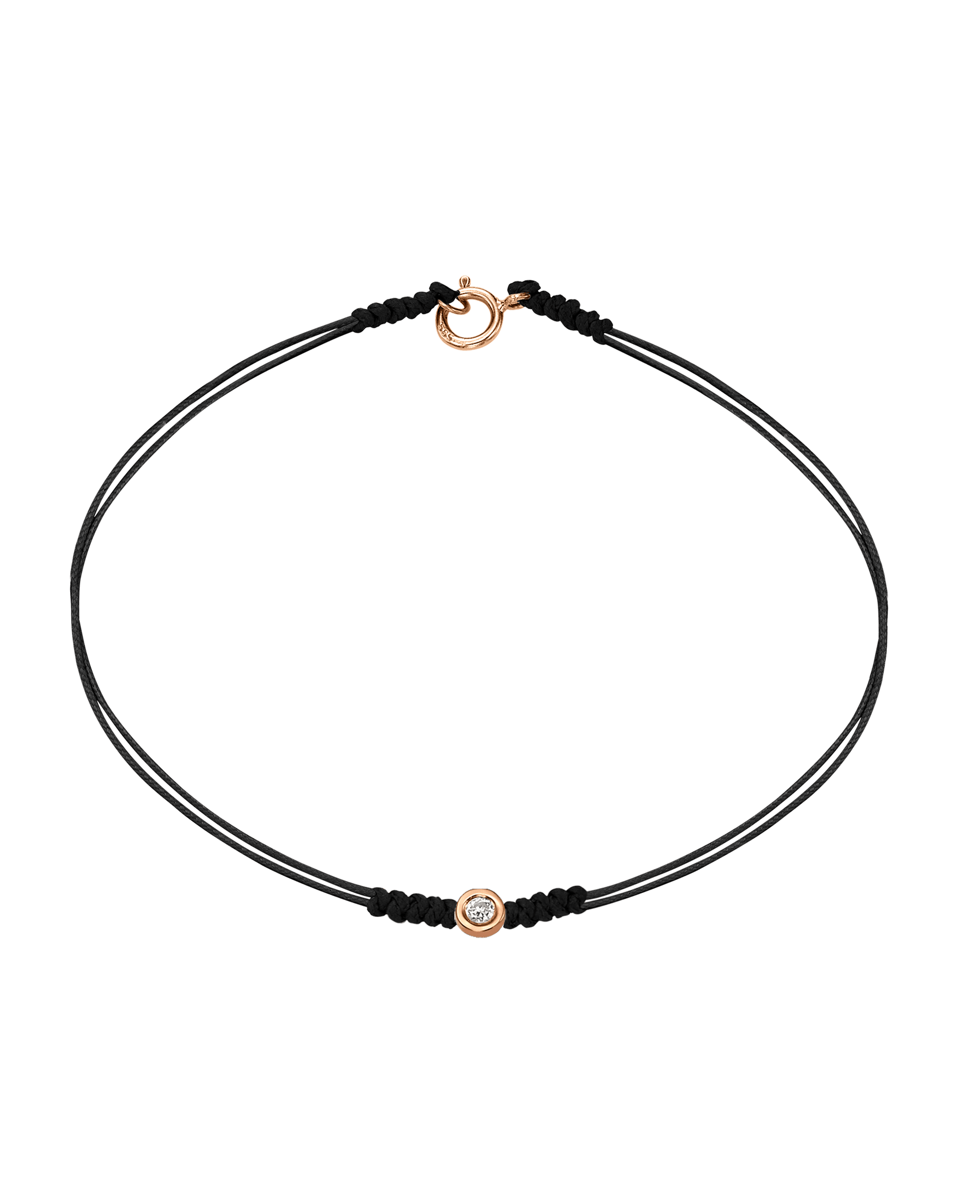 Le String of Love avec Fermoir - Or Rose 14 carats Bracelets 14K Solid Gold 