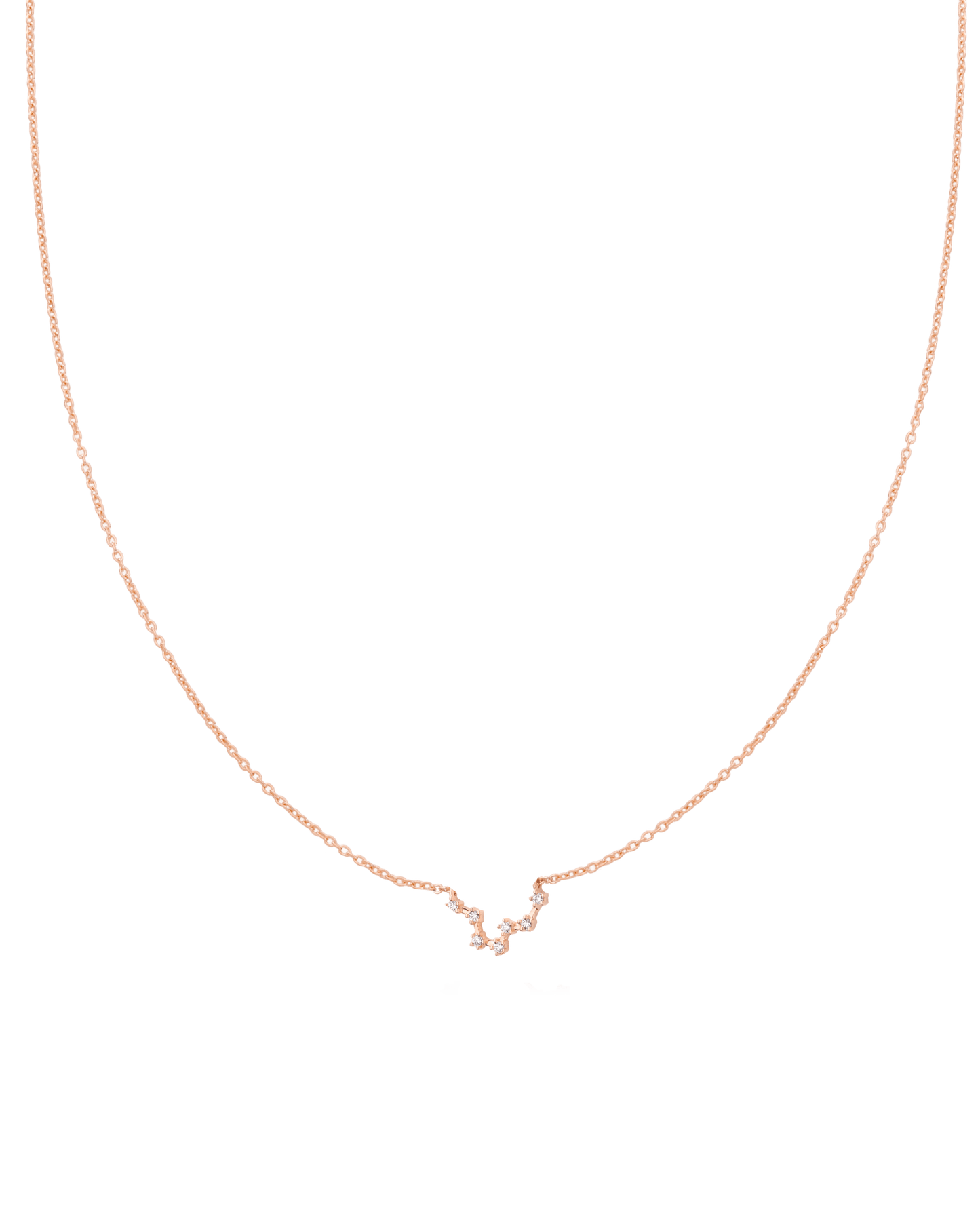 Pisces Constellation Necklace - 18K Rose Vermeil Necklaces magal-dev 16" 