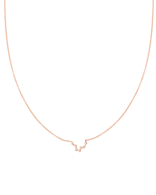 Pisces Constellation Necklace - 18K Rose Vermeil Necklaces magal-dev 16" 