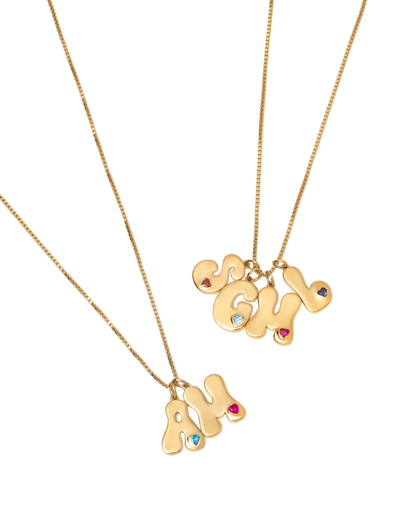 Retro Initial Necklace - 925 Sterling Silver Necklaces magal-dev 