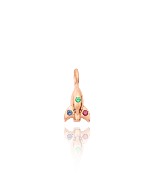 Rocket Charm - 18K Rose Vermeil Charm magal-dev No 