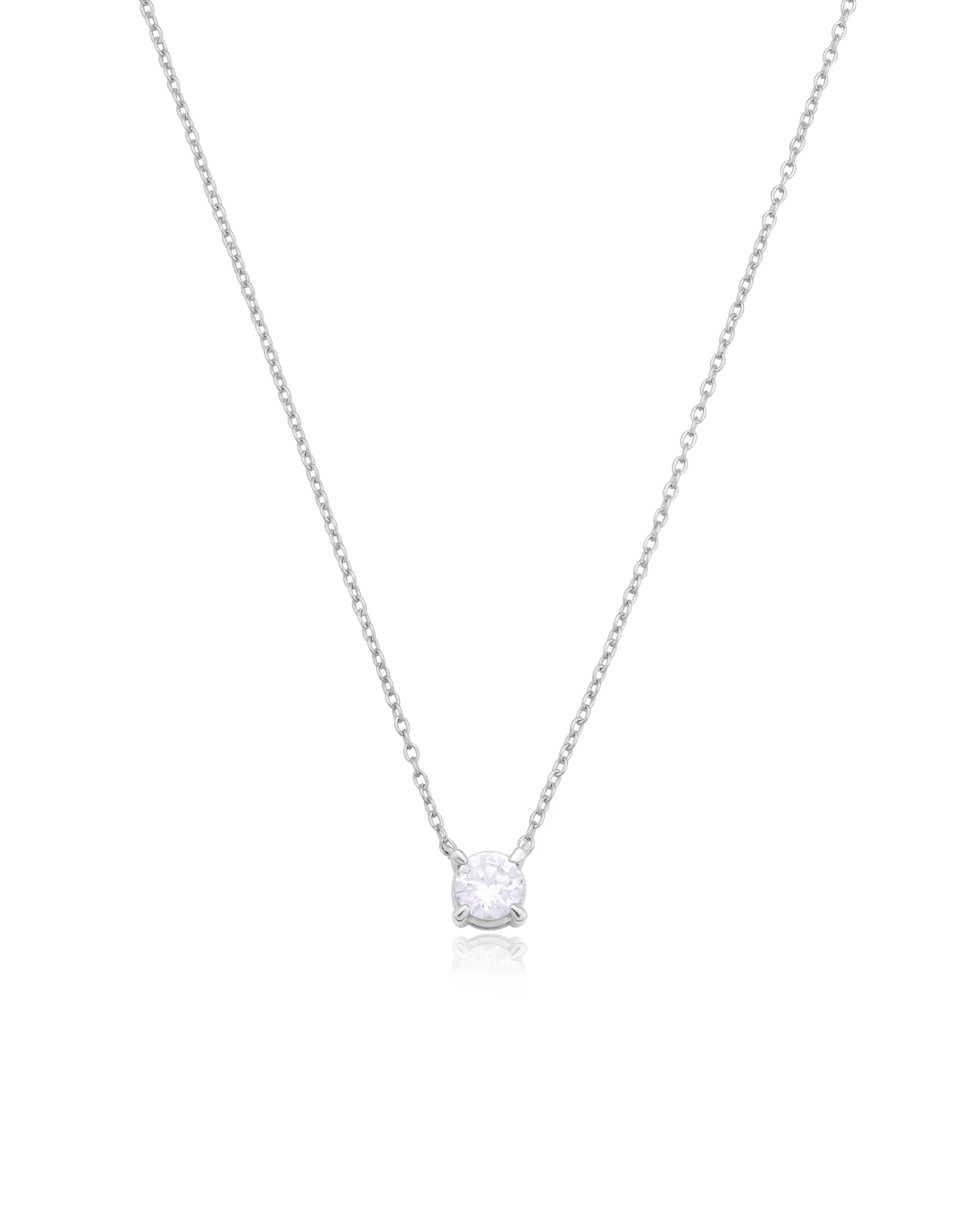 Collier Diamant Rond Solitaire - Or Rose Plaqué 18 carats Necklaces magal-dev 