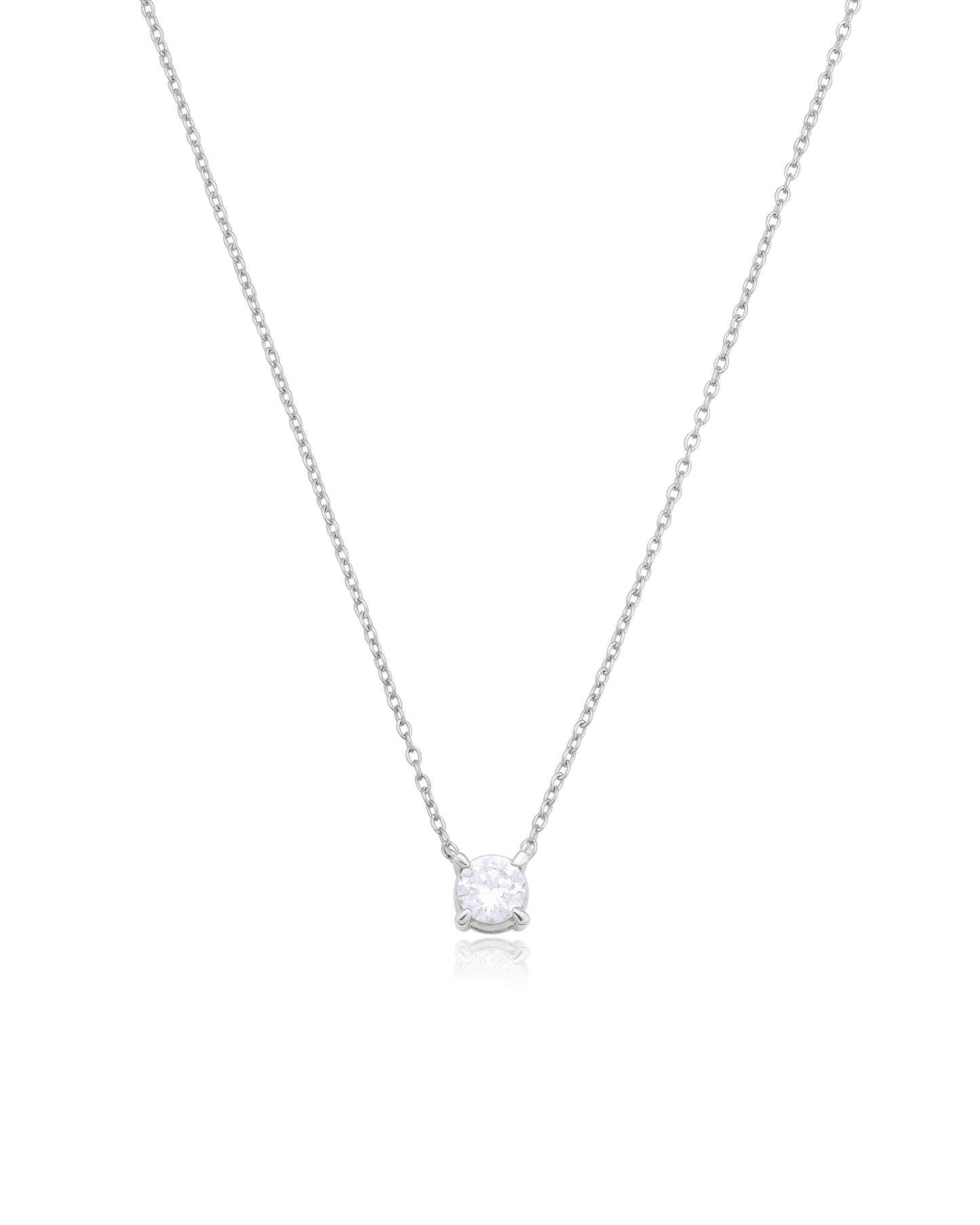 Collier Diamant Rond Solitaire - Or Rose 14 carats Necklaces magal-dev 