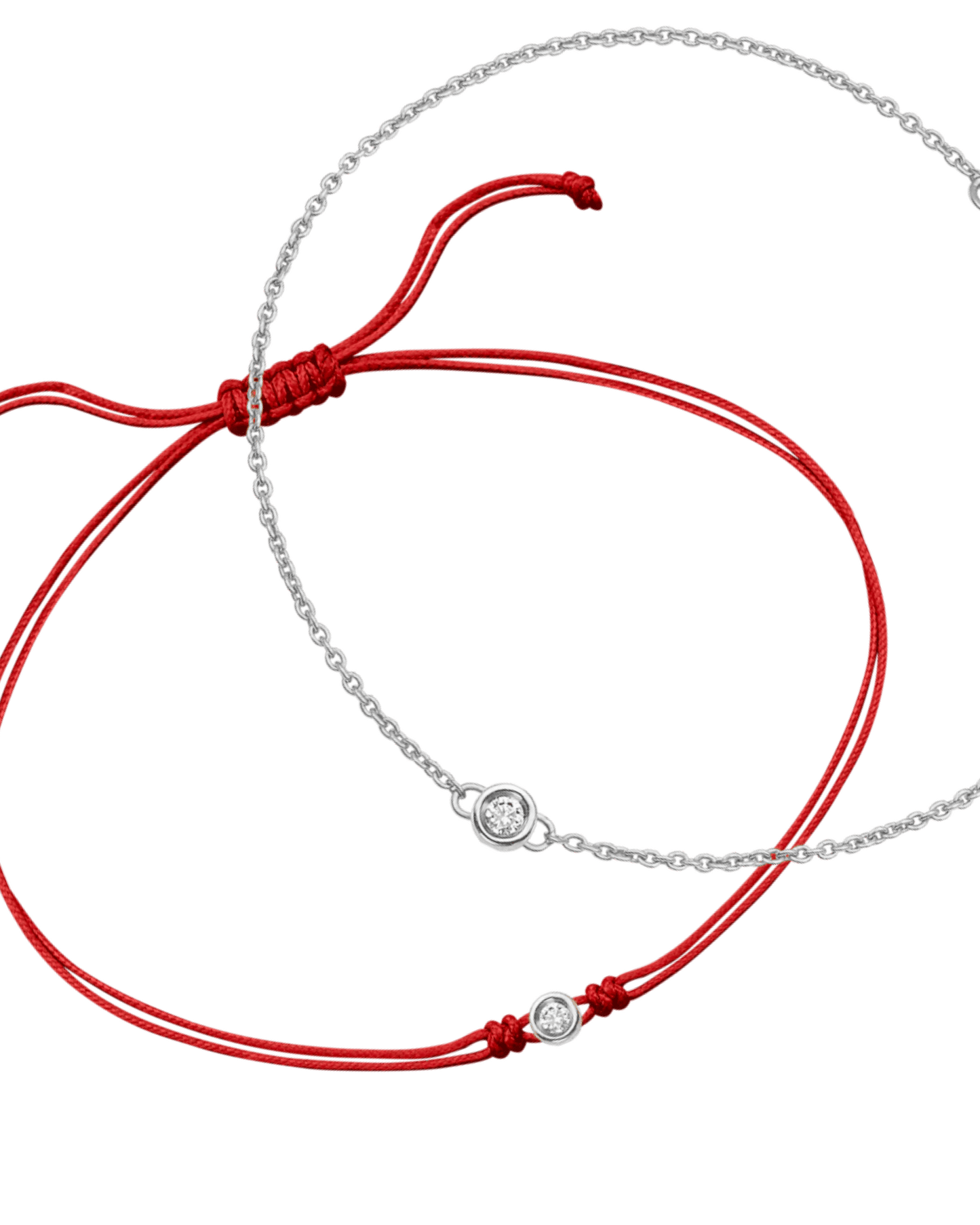 Set of Classic String of Love & Chain of Love - 14K Yellow Gold Bracelets magal-dev 