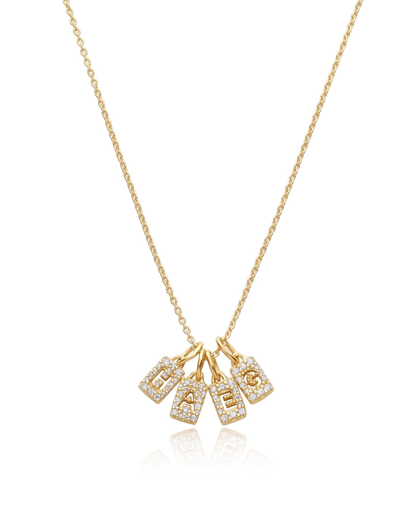 Collier Initiale Poussière d'Étoiles - Or Rose Plaqué 18 carats Necklaces magal-dev 