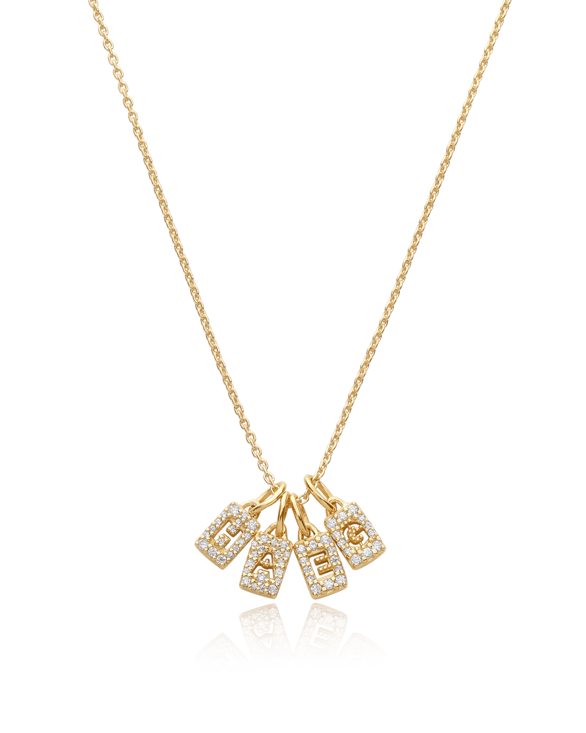 Collier Initiale Poussière d'Étoiles - Or Rose Plaqué 18 carats Necklaces magal-dev 