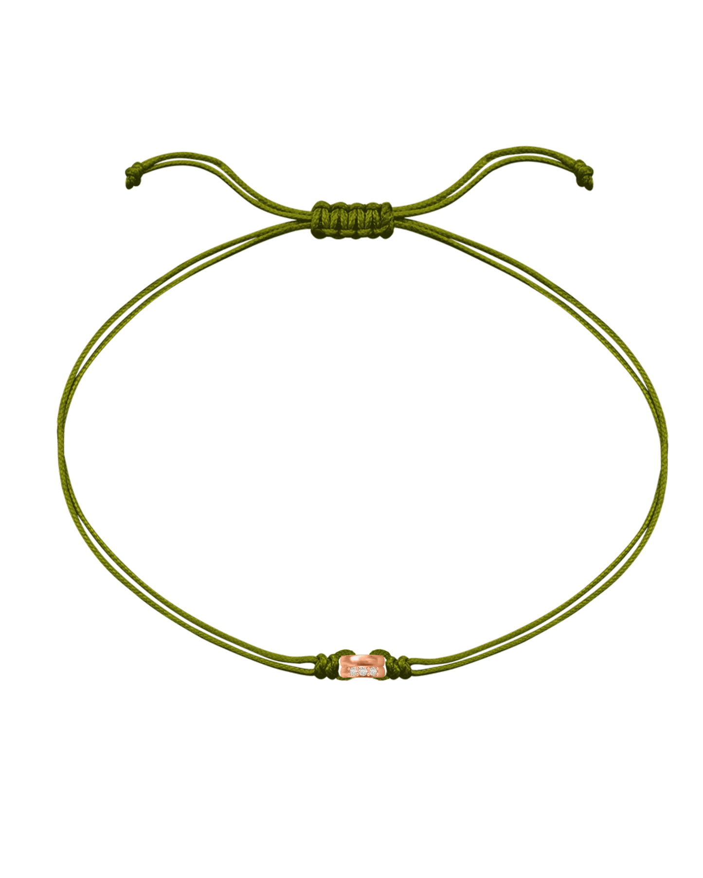 The Diamond Rings of Love - 18K Rose Gold Vermeil Bracelets magal-dev Khaki 