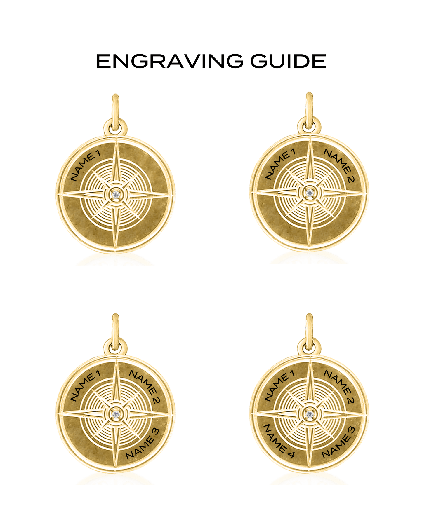 True North Diamond Necklace - 18K Rose Gold Vermeil Necklaces magal-dev 