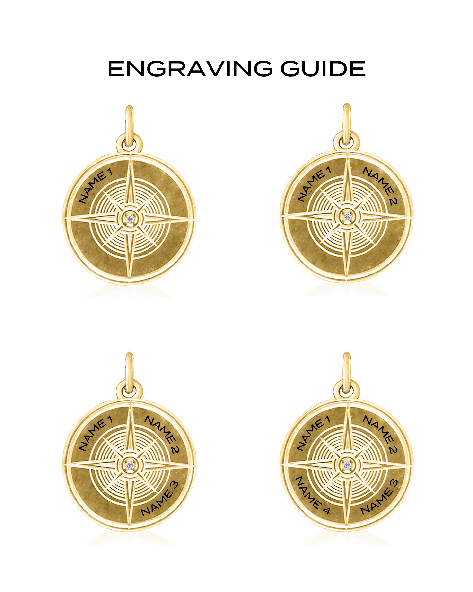 True North Diamond Necklace - 18K Rose Gold Vermeil Necklaces magal-dev 