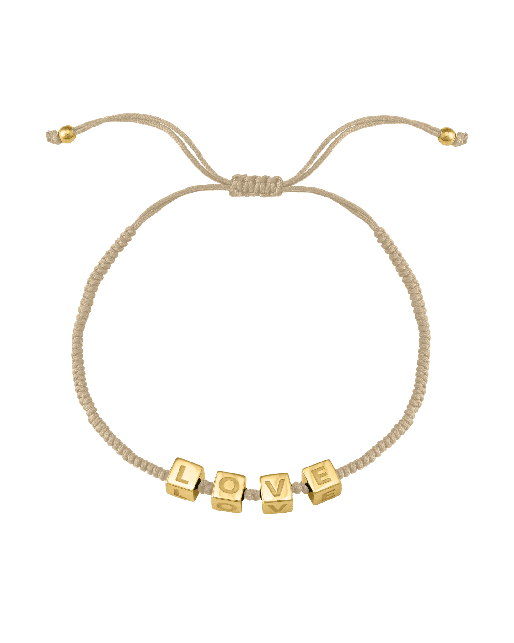 Bracelet Mes Cubes d'Enfance - Or Jaune Plaqué 18 carats Bracelets magal-dev Beige 1 