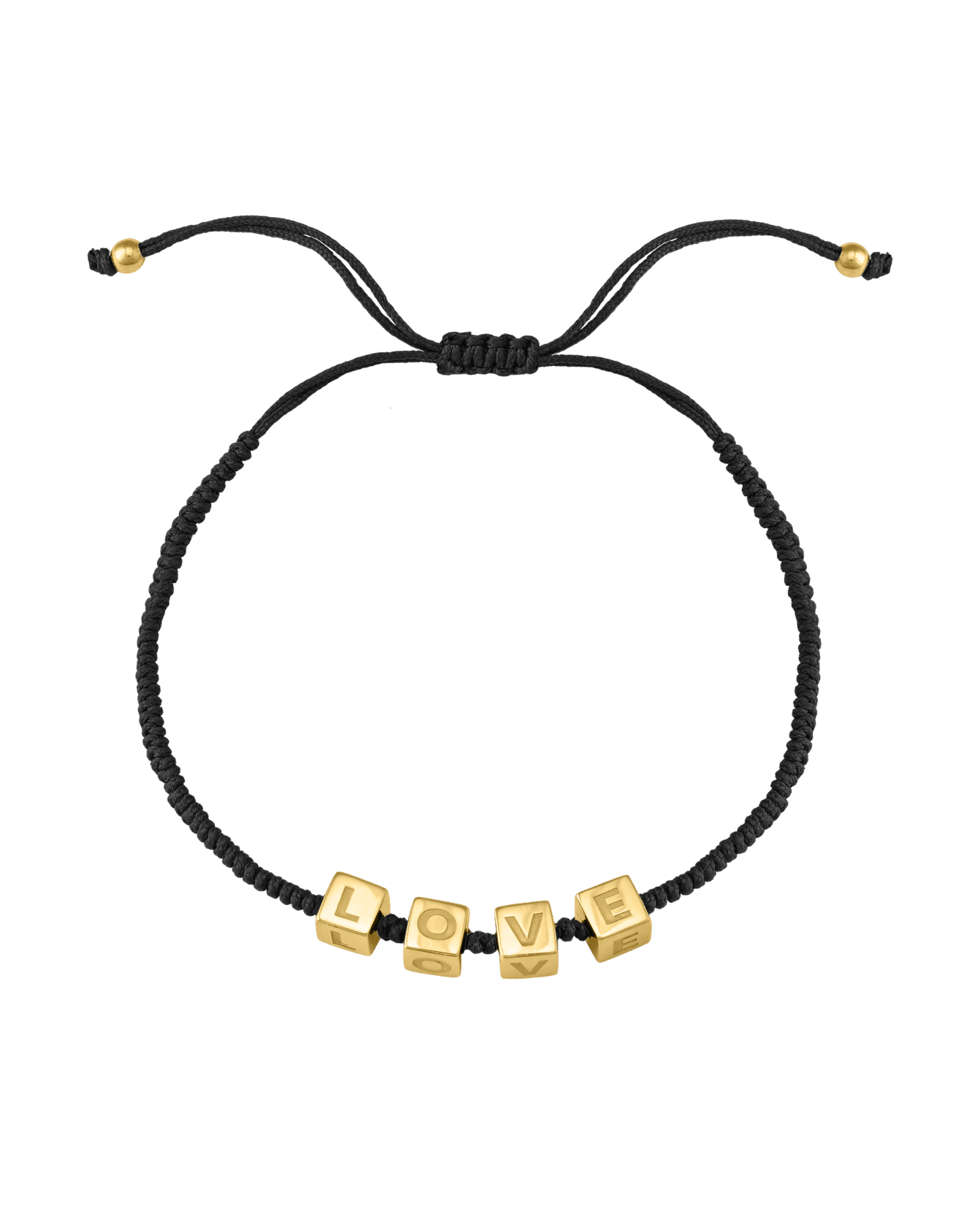 Bracelet Mes Cubes d'Enfance - Or Jaune Plaqué 18 carats Bracelets magal-dev Noir 1 