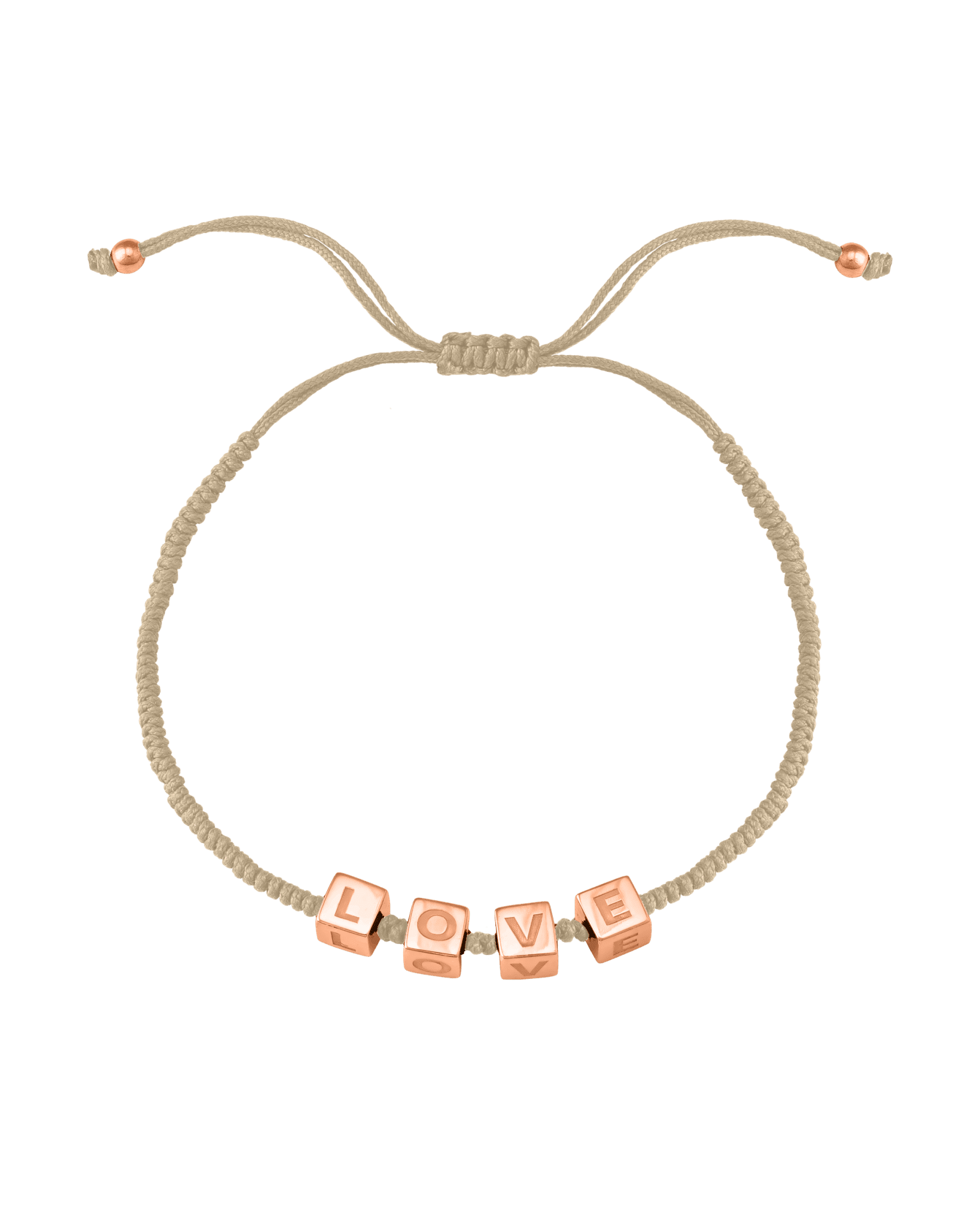 Bracelet Mes Cubes d'Enfance - Or Rose Plaqué 18 carats Bracelets magal-dev Beige 1 