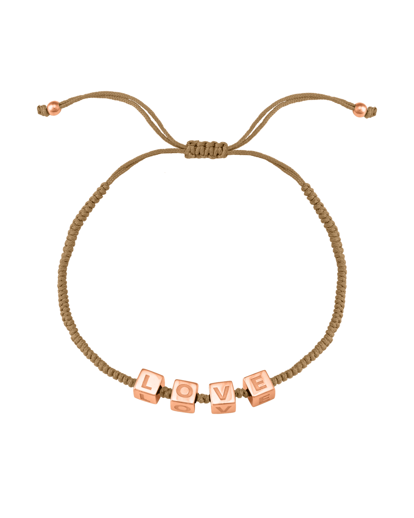 Bracelet Mes Cubes d'Enfance - Or Rose Plaqué 18 carats Bracelets magal-dev Camel 1 