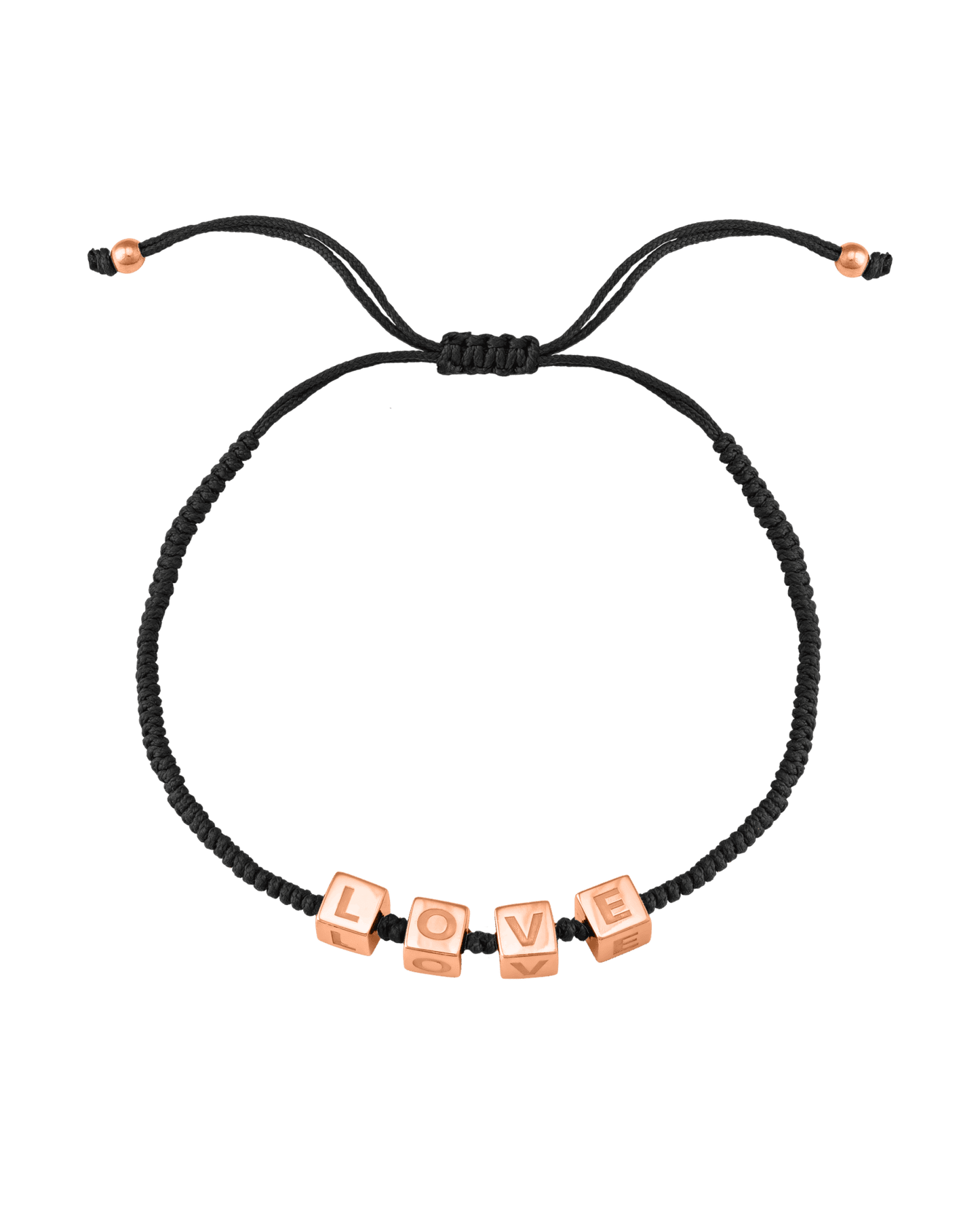 Bracelet Mes Cubes d'Enfance - Or Rose Plaqué 18 carats Bracelets magal-dev Noir 1 