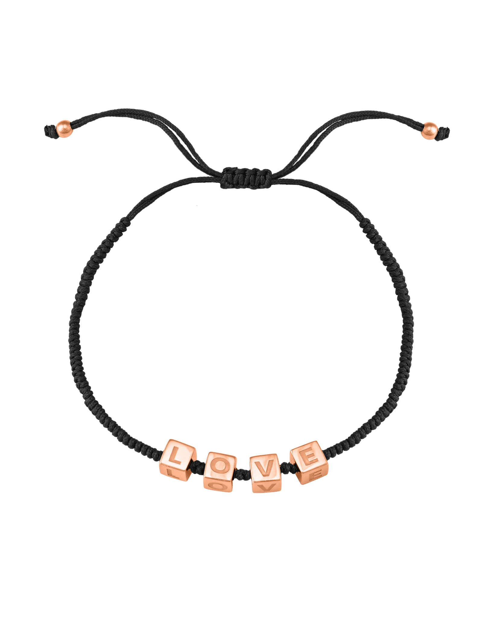 Bracelet Mes Cubes d'Enfance - Or Rose Plaqué 18 carats Bracelets magal-dev Noir 1 