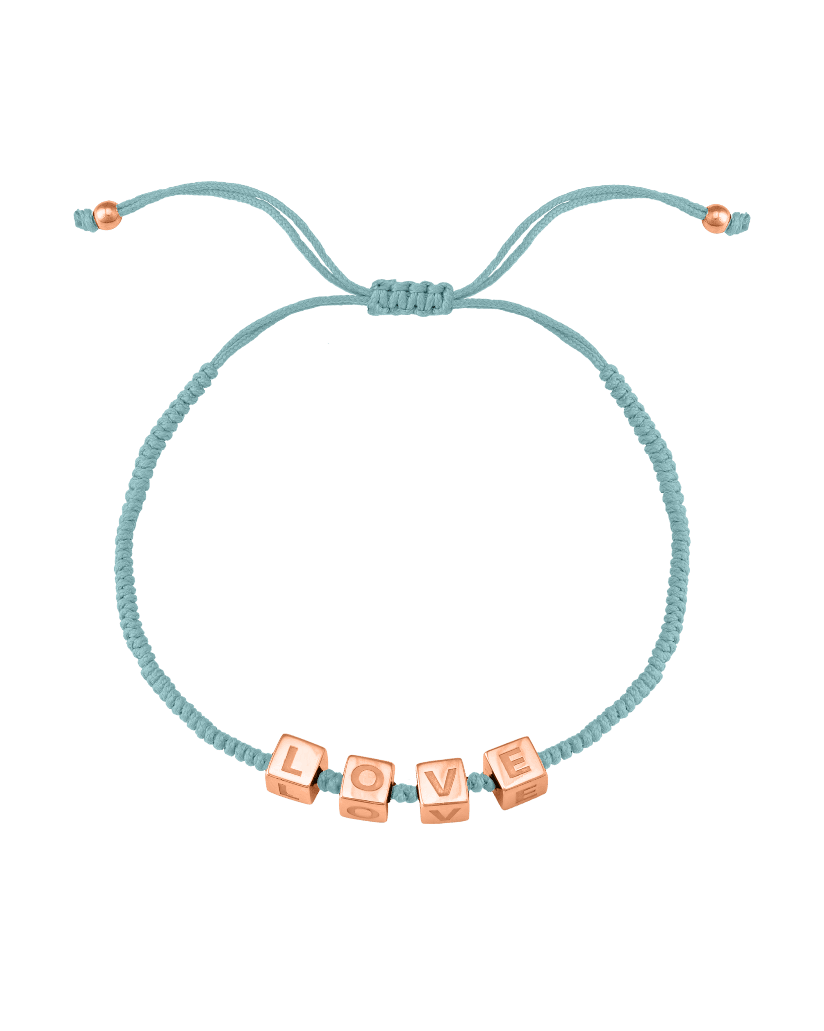 Bracelet Mes Cubes d'Enfance - Or Rose Plaqué 18 carats Bracelets magal-dev Turquoise 1 