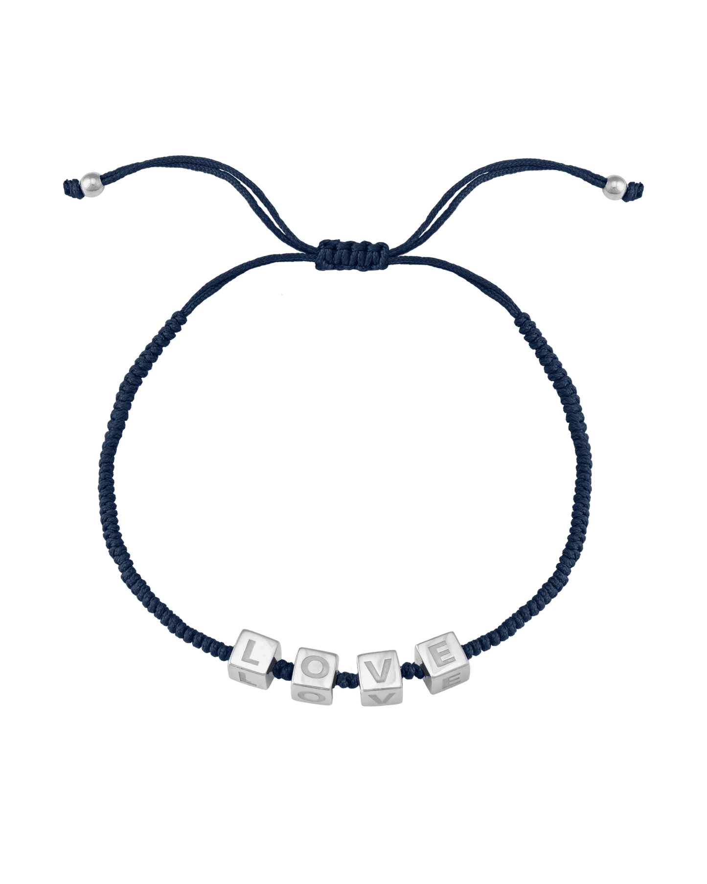 Bracelet Mes Cubes d'Enfance - Argent 925 Bracelets magal-dev Bleu Marine 1 