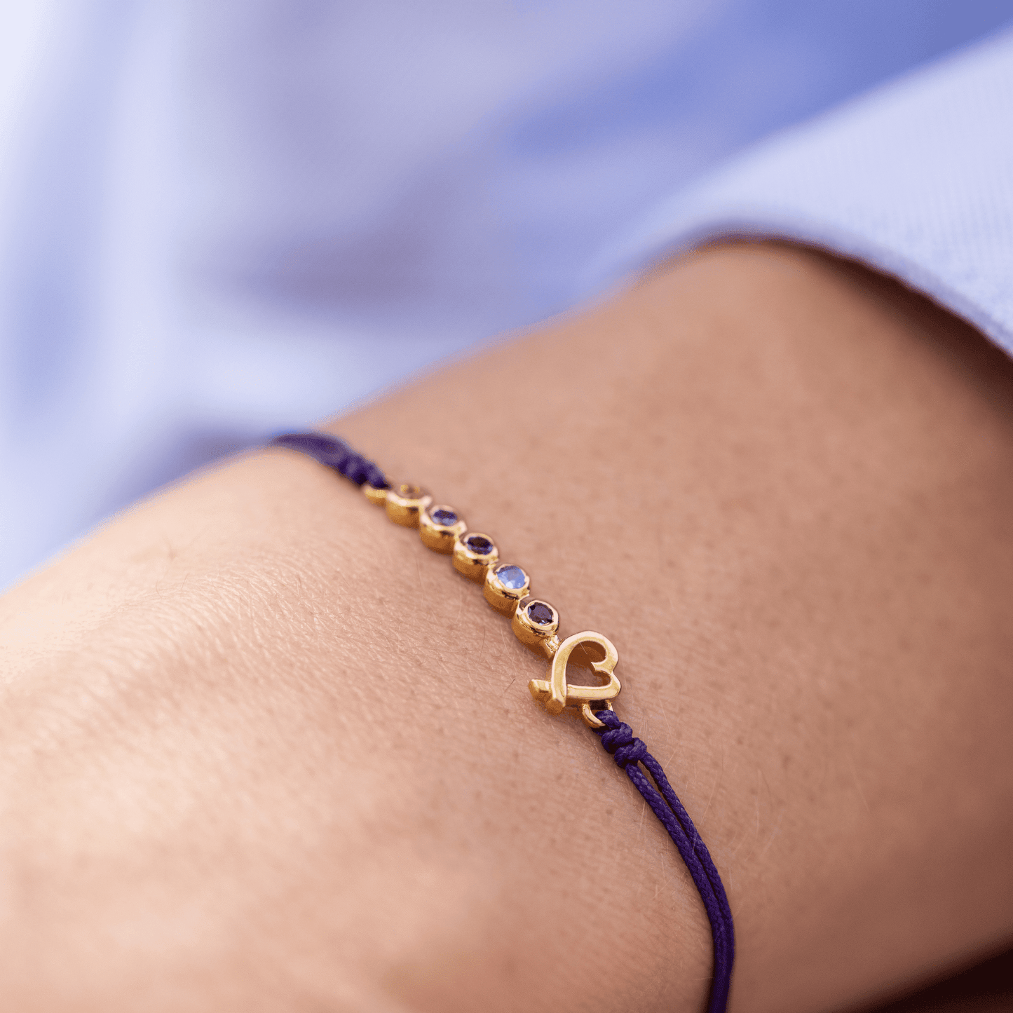 Bracelet Pierres Précieuses Mon Amour - Or Rose 14 carats Bracelets 14K Solid Gold 