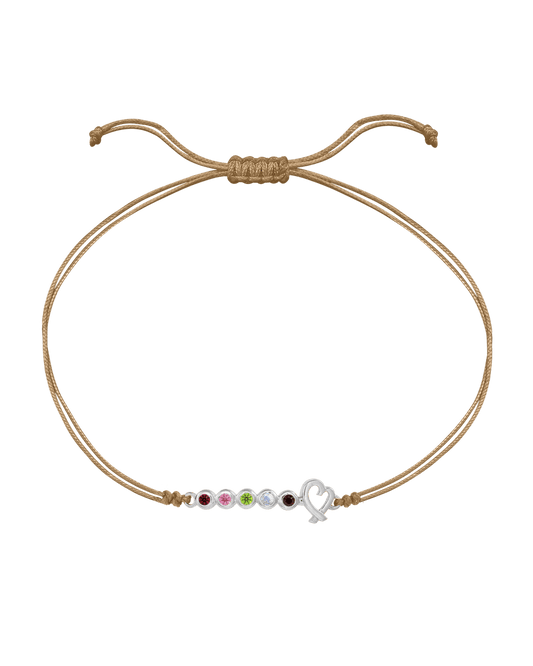 Bracelet Pierres Précieuses Mon Amour - Or Blanc 14 carats Bracelets 14K Solid Gold Camel 2 