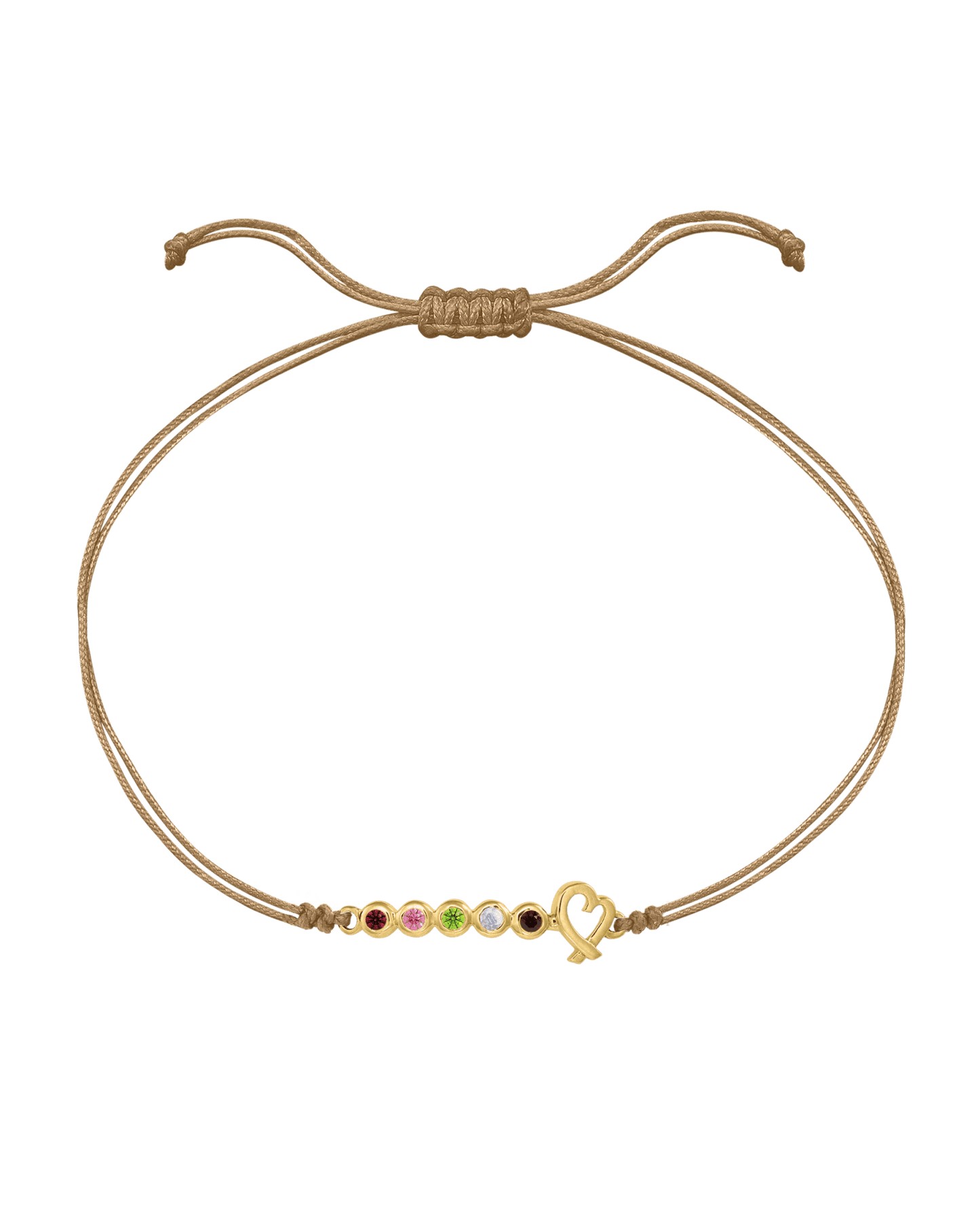 Bracelet Pierres Précieuses Mon Amour - Or Jaune 14 carats Bracelets 14K Solid Gold Camel 2 