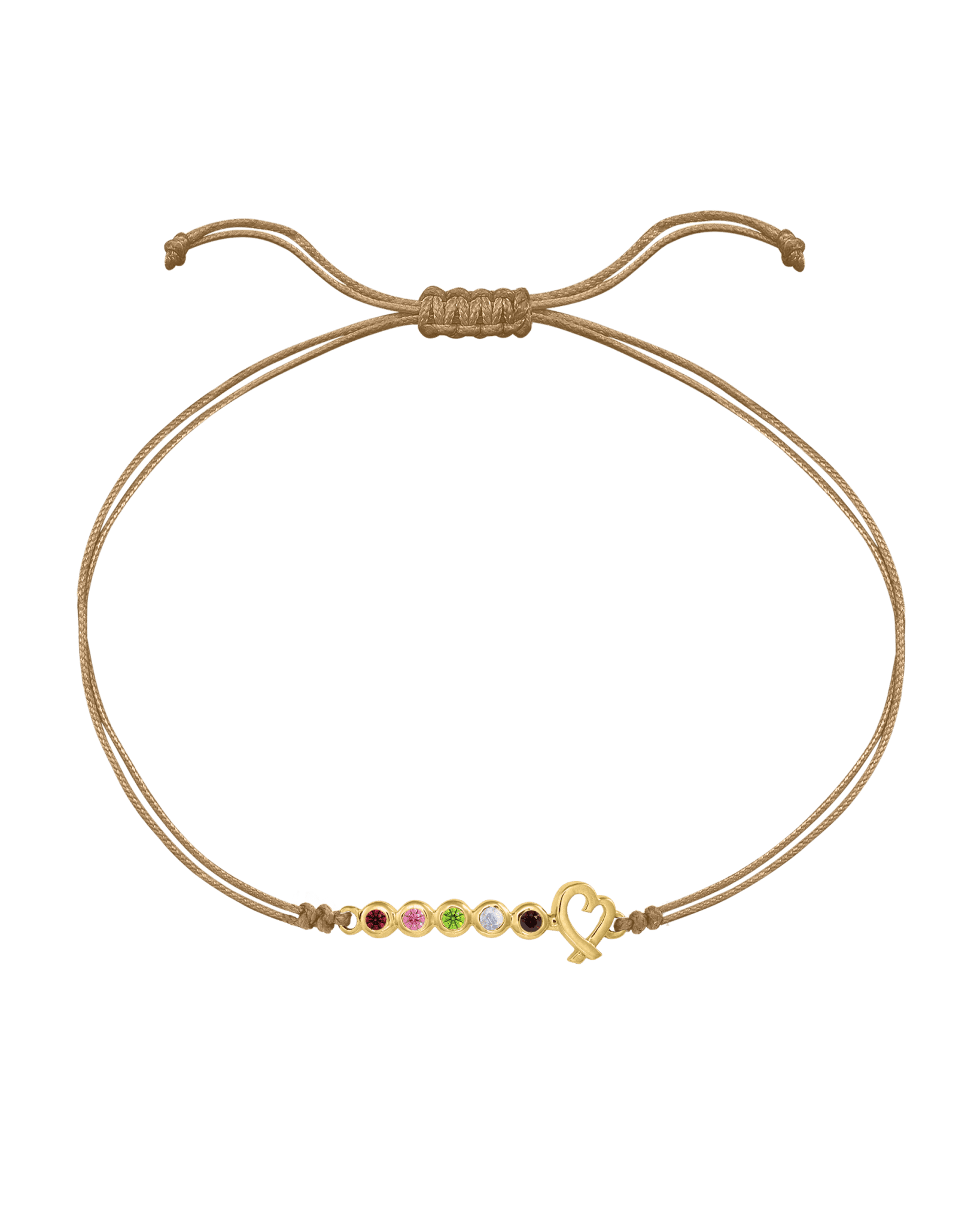 Bracelet Pierres Précieuses Mon Amour - Or Jaune 14 carats Bracelets 14K Solid Gold Camel 2 