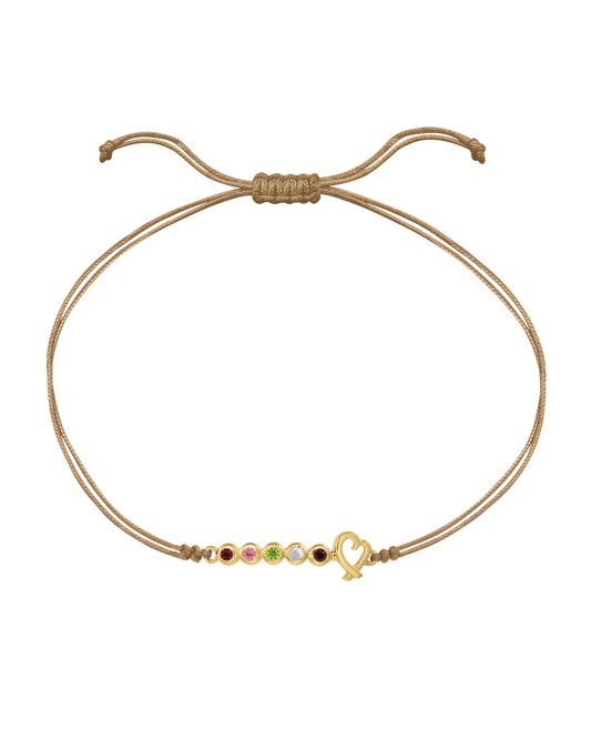 Bracelet Pierres Précieuses Mon Amour - Or Jaune 14 carats Bracelets 14K Solid Gold Camel 2 