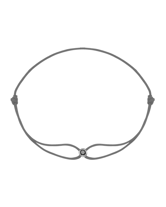 Le String of Love Diamant Noir - Or Blanc 14 carats Bracelets magal-dev Grey 