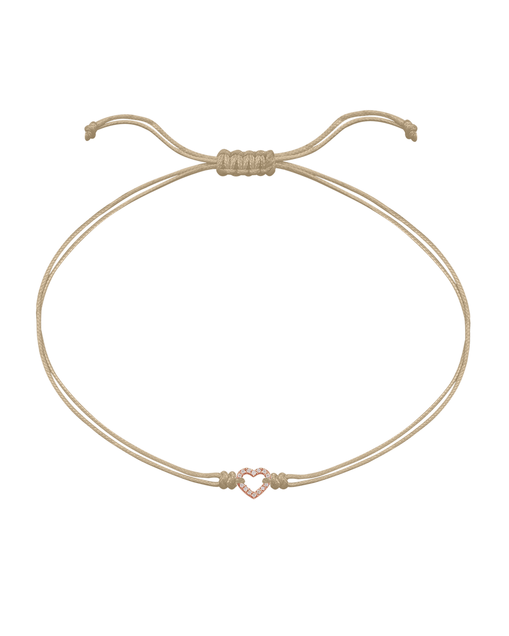 Le String of Love Mon Coeur - Or Rose 14 carats Bracelets magal-dev Beige 