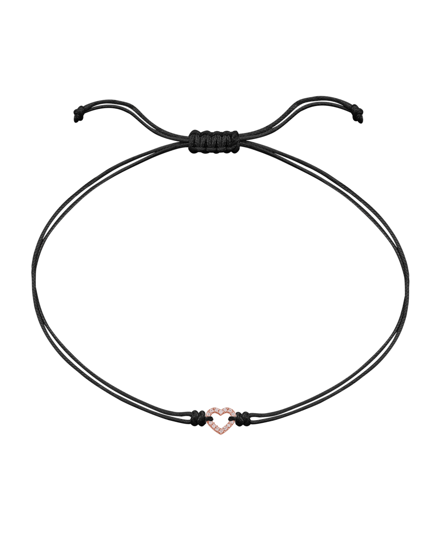 Le String of Love Mon Coeur - Or Rose 14 carats Bracelets magal-dev Noir 