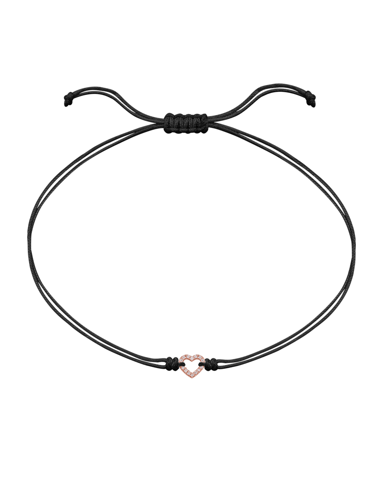 Le String of Love Mon Coeur - Or Rose 14 carats Bracelets magal-dev Noir 