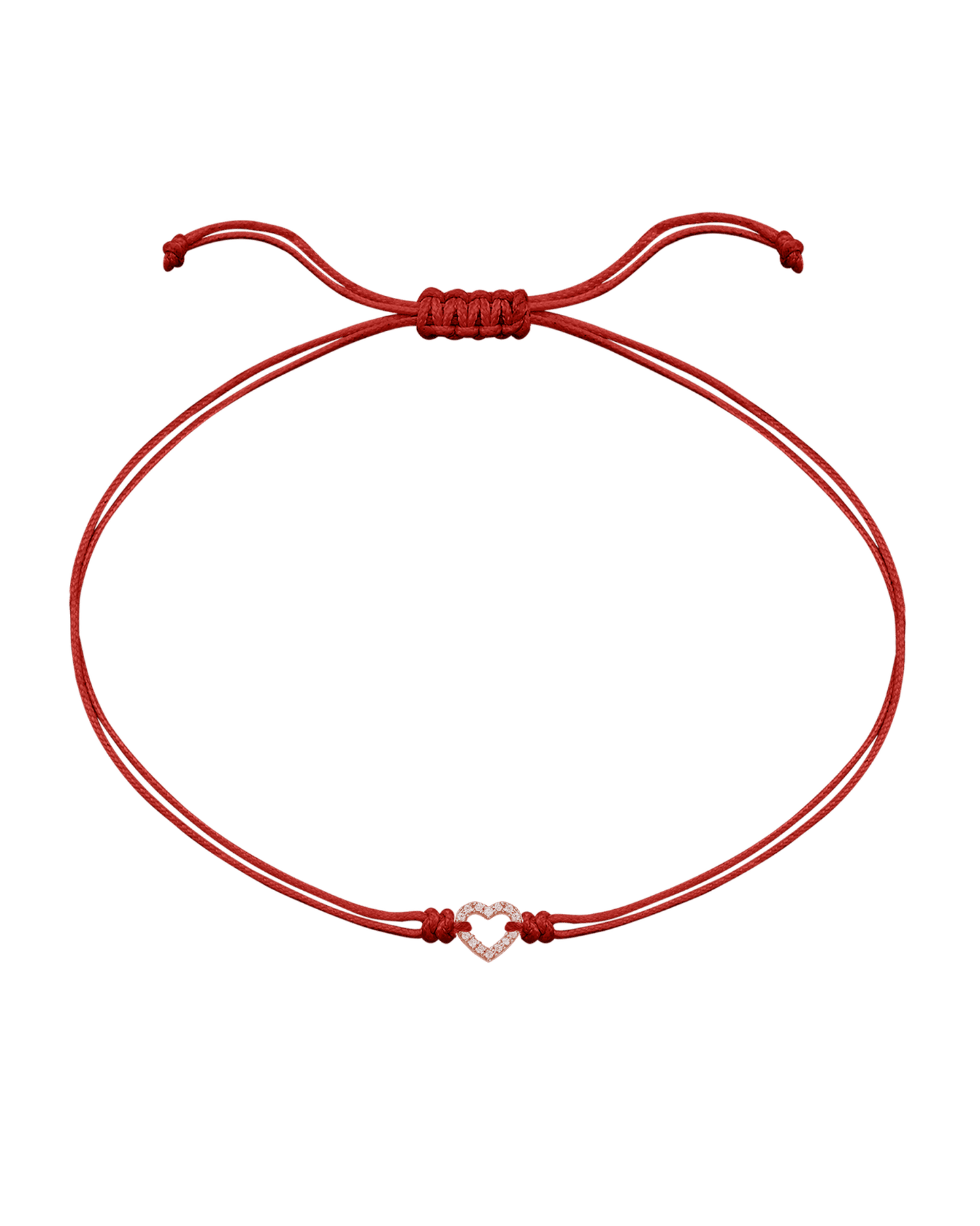 Le String of Love Mon Coeur - Or Rose 14 carats Bracelets magal-dev Rouge 