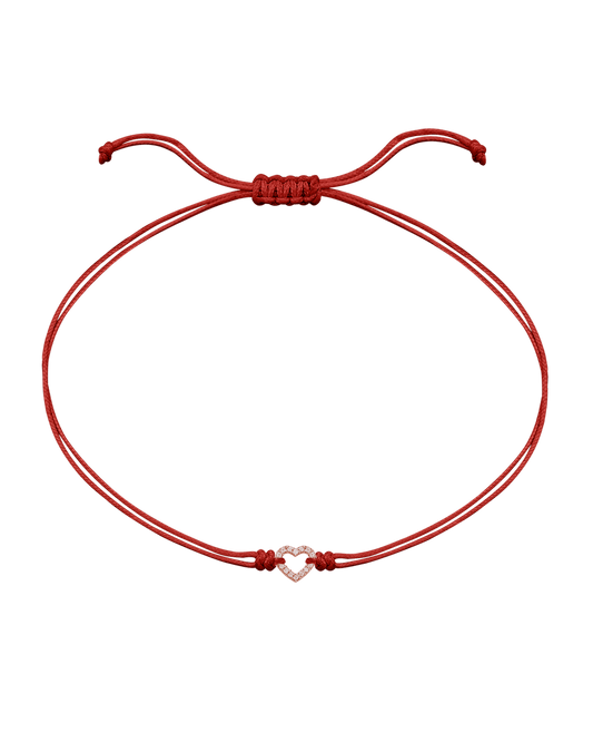 Le String of Love Mon Coeur - Or Rose 14 carats Bracelets magal-dev Rouge 